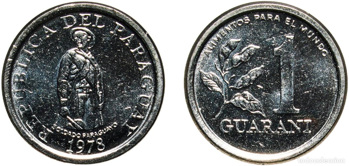 Material numism&aacute;tico: Paraguay Republic 1978 1 Guaran&iacute; (FAO) Stainless steel Casa da Moeda do Brasil Mint (15000000) 3g U