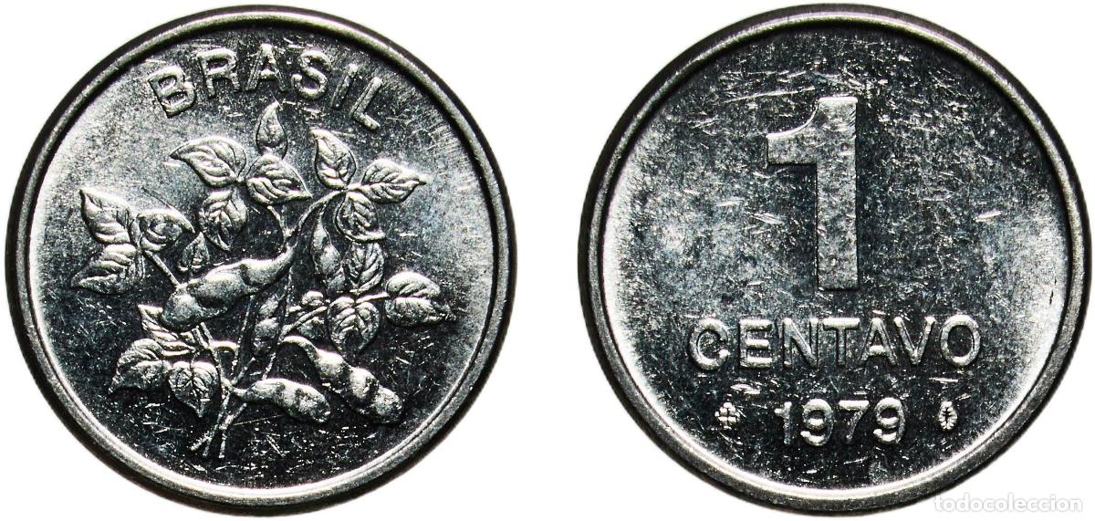 Material numism&aacute;tico: Brazil Federative Republic of Brazil 1979 1 Centavo Stainless steel Casa da Moeda do Brasil Mint (1