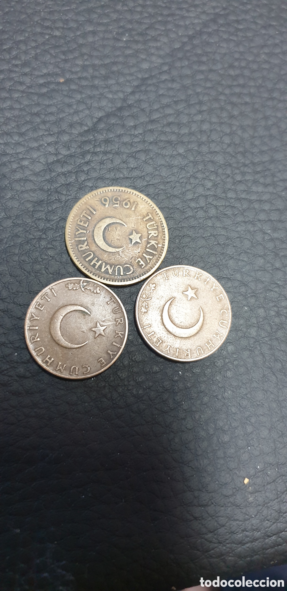 Materiale numismatico: antiguas monedas turcas de circulaci&oacute;n de la Rep&uacute;blica de Turqu&iacute;a (per&iacute;odo de la antigua lira turca)