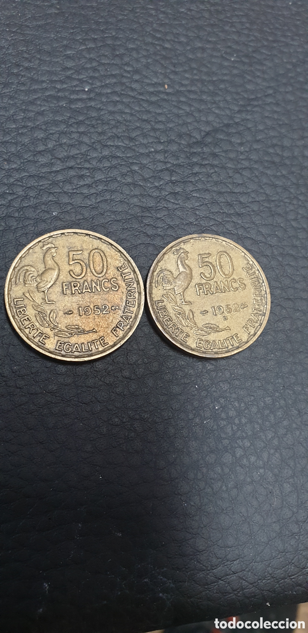 Material numism&aacute;tico: monedas francesa de 50 francos - Foto 1