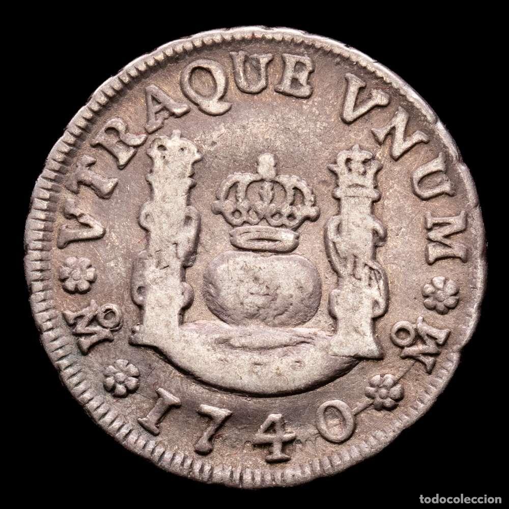 Material numism&aacute;tico: Felipe V (1700-1746). 1 real. 1740. M&eacute;xico. MF. (Cal-516). Ag. 3,28 g. Suave tono. MBC.