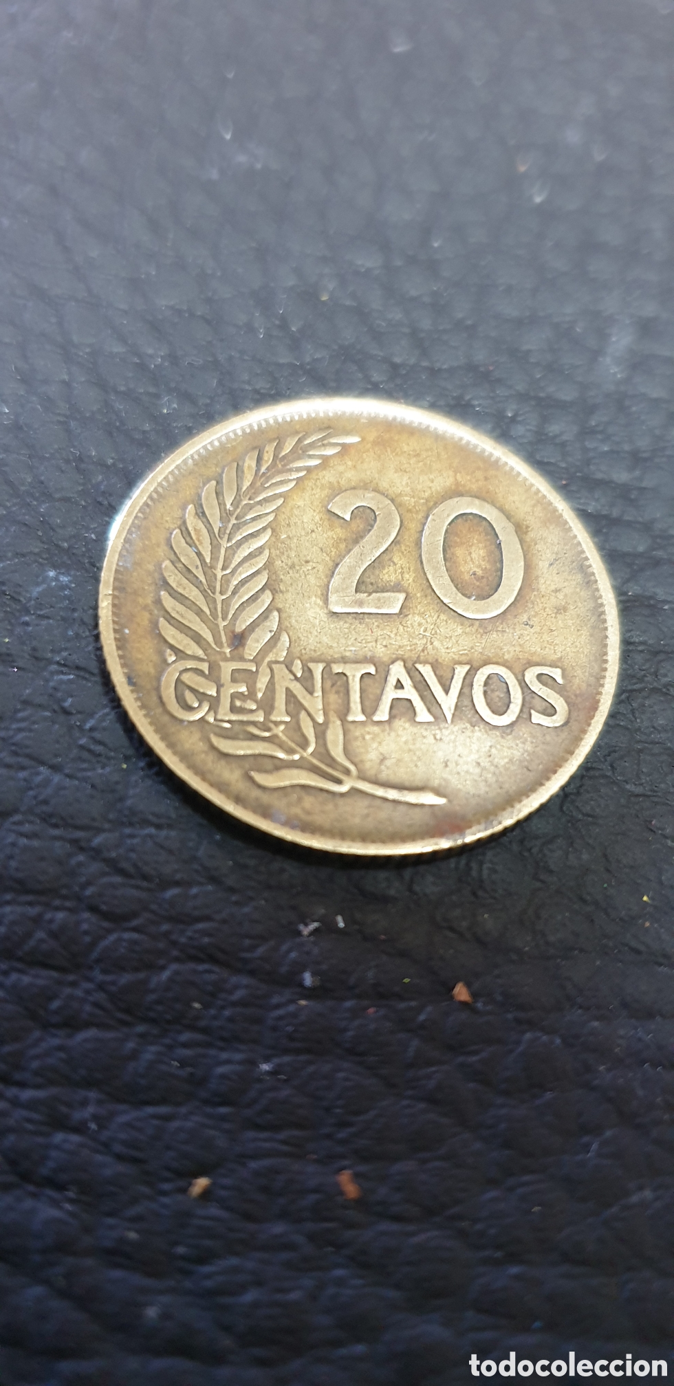 Material numism&aacute;tico: moneda peruana de 10 centavos acu&ntilde;ada en el a&ntilde;o 1956 - Foto 2