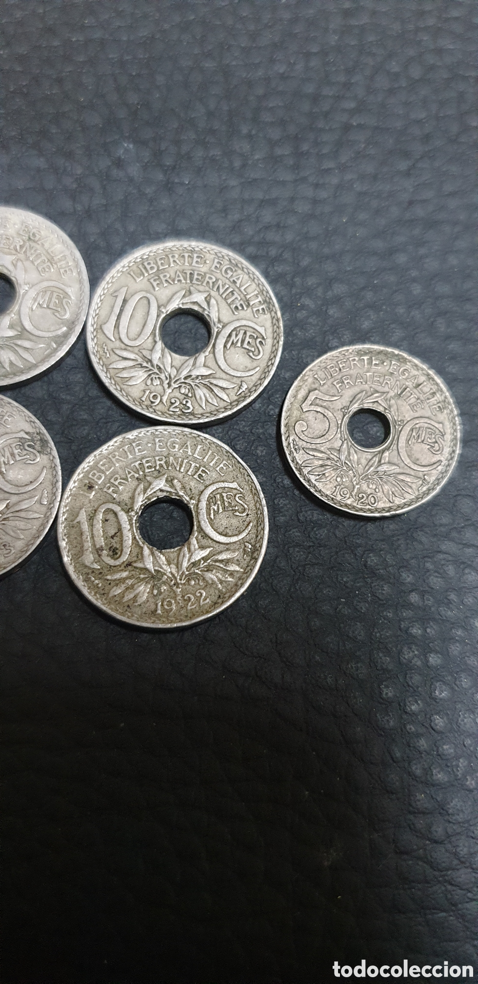 Material numism&aacute;tico: Son monedas francesas de 10 c&eacute;ntimos (10 centimes) de la Tercera Rep&uacute;blica, - Foto 4