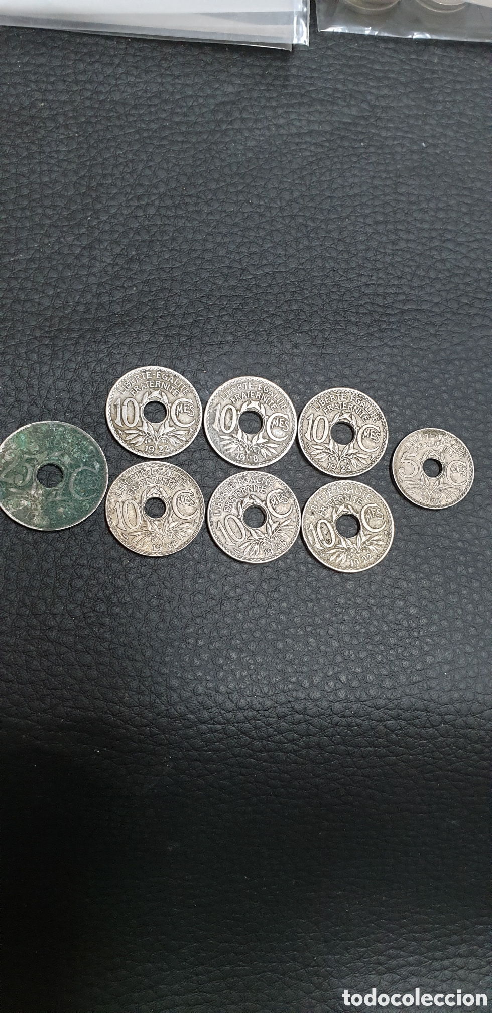 Material numism&aacute;tico: Son monedas francesas de 10 c&eacute;ntimos (10 centimes) de la Tercera Rep&uacute;blica, - Foto 1