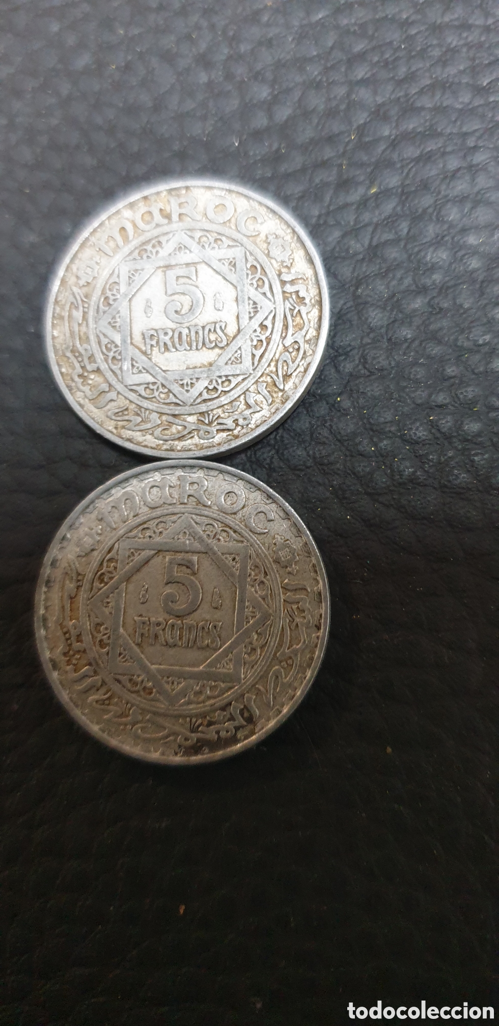 Material numism&aacute;tico: Moneda de 5 francos marroqu&iacute;es del Protectorado Franc&eacute;s en Marruecos, - Foto 5