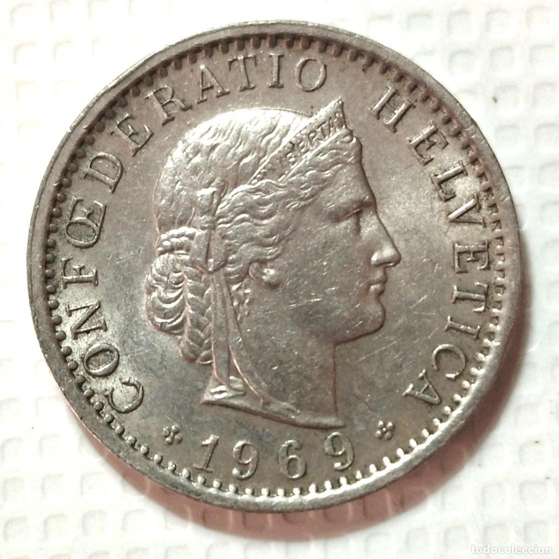 Material numism&aacute;tico: SUIZA . 20 RAPPEN 1969 - Foto 1