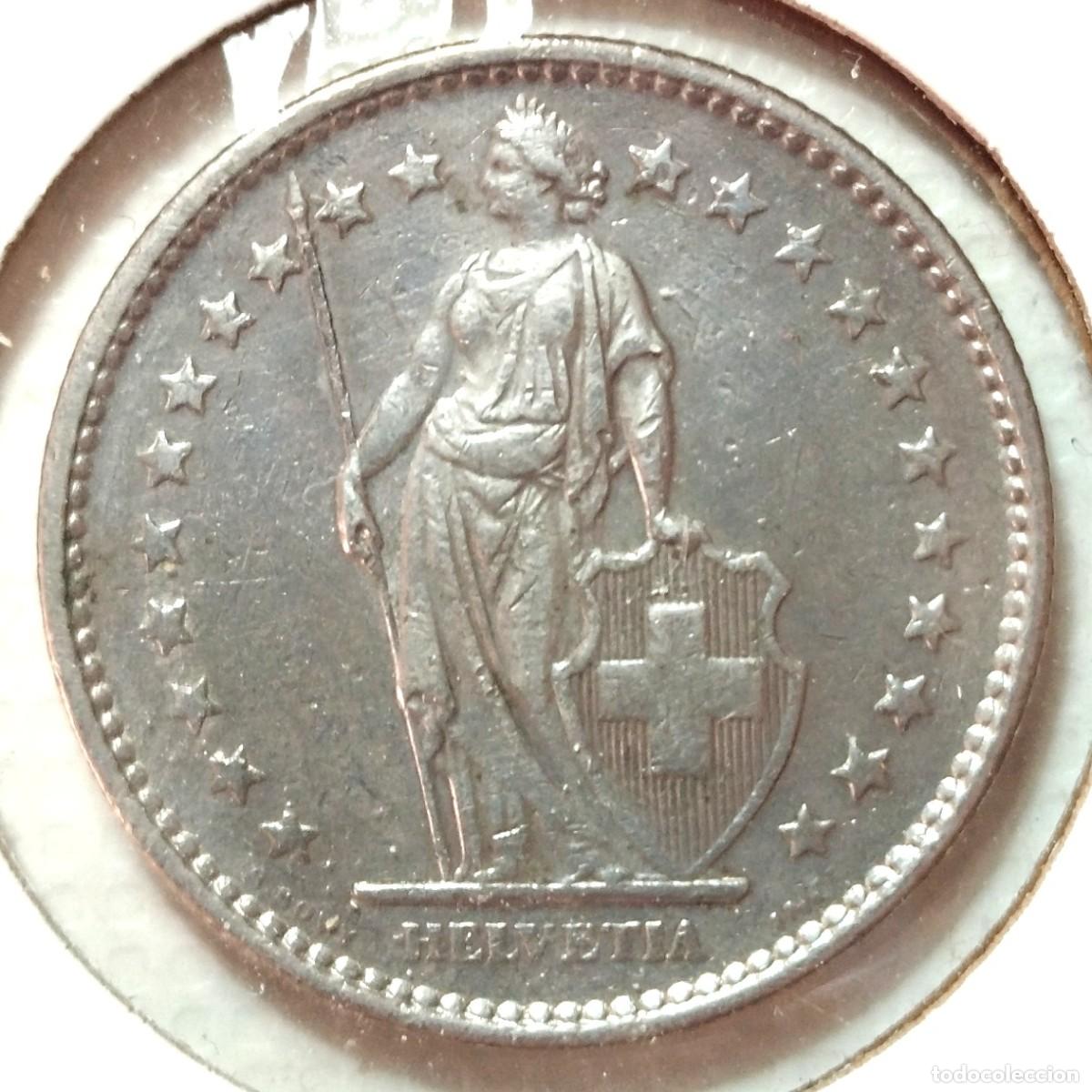 Material numism&aacute;tico: SUIZA . 2 FRANCOS 1968 - Foto 1