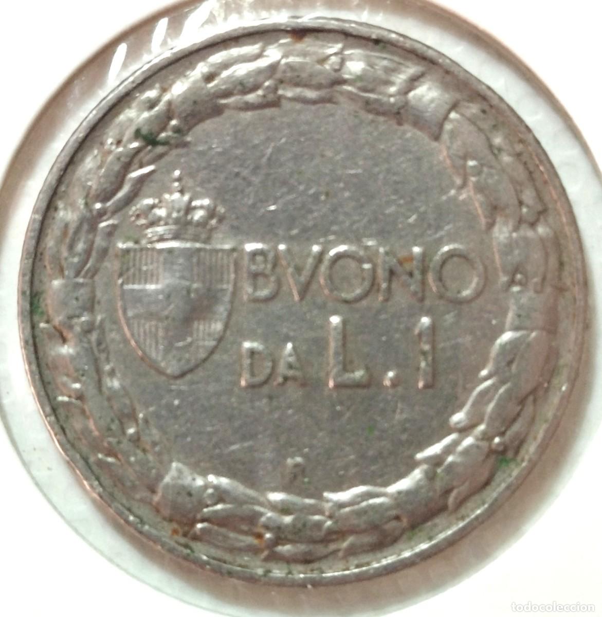 Material numism&aacute;tico: ITALIA . 1 LIRA 1923 - Foto 2