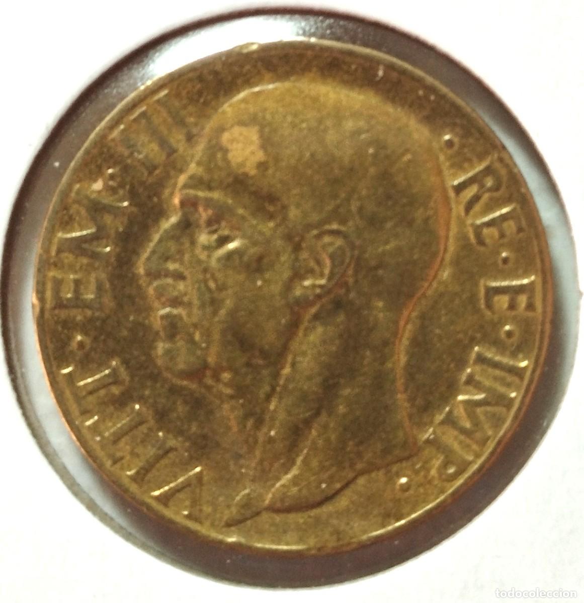 Material numism&aacute;tico: ITALIA . 10 CENTIMOS 1940 . EMMANUELE III