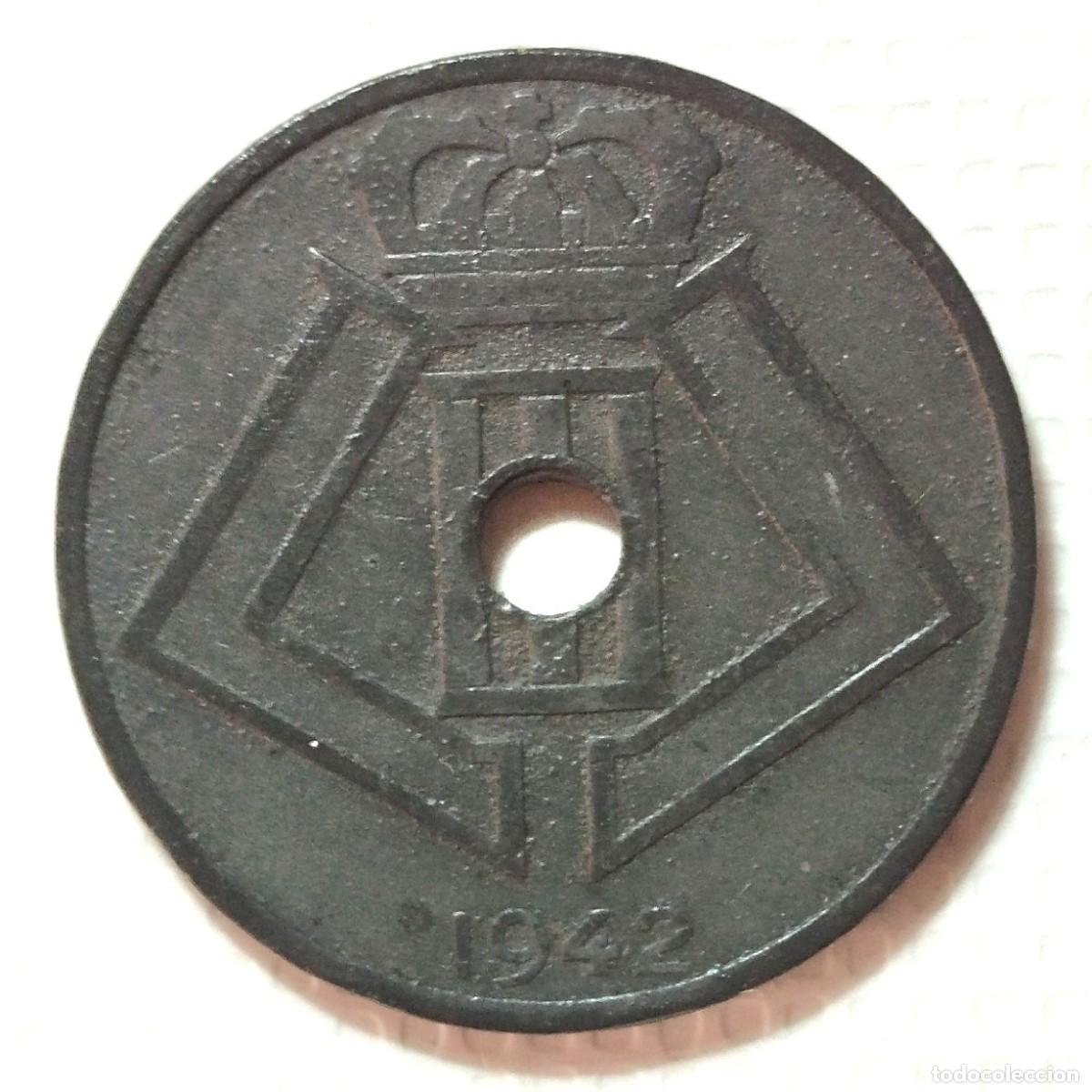 Material numism&aacute;tico: BELGICA . 25 CENTIMOS 1942 . ZINC