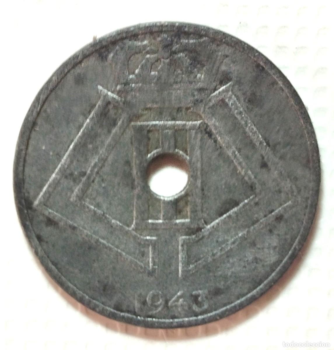 Material numism&aacute;tico: BELGICA . 25 CENTIMOS 1943 . ZINC