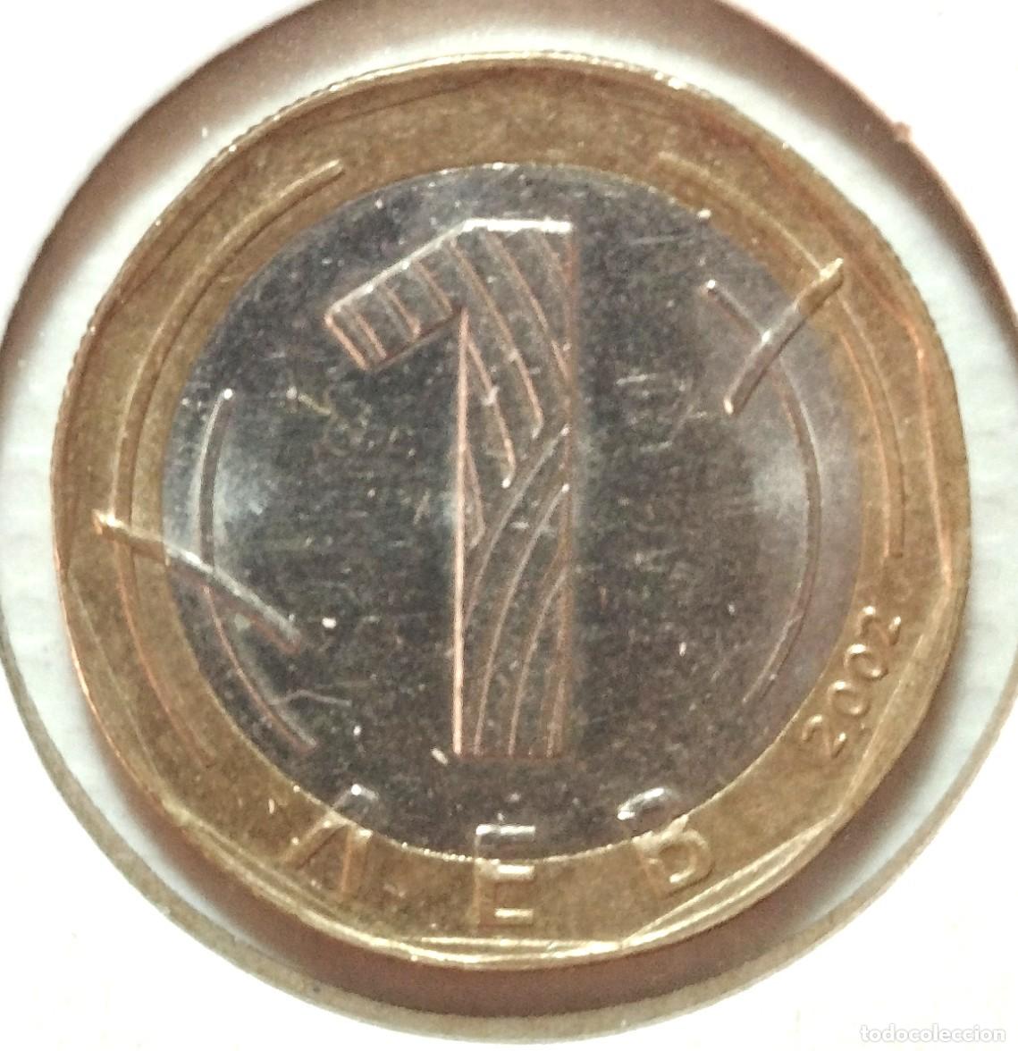 Material numism&aacute;tico: BULGARIA . 1 LEV 2002 . BIMETALICA - Foto 2