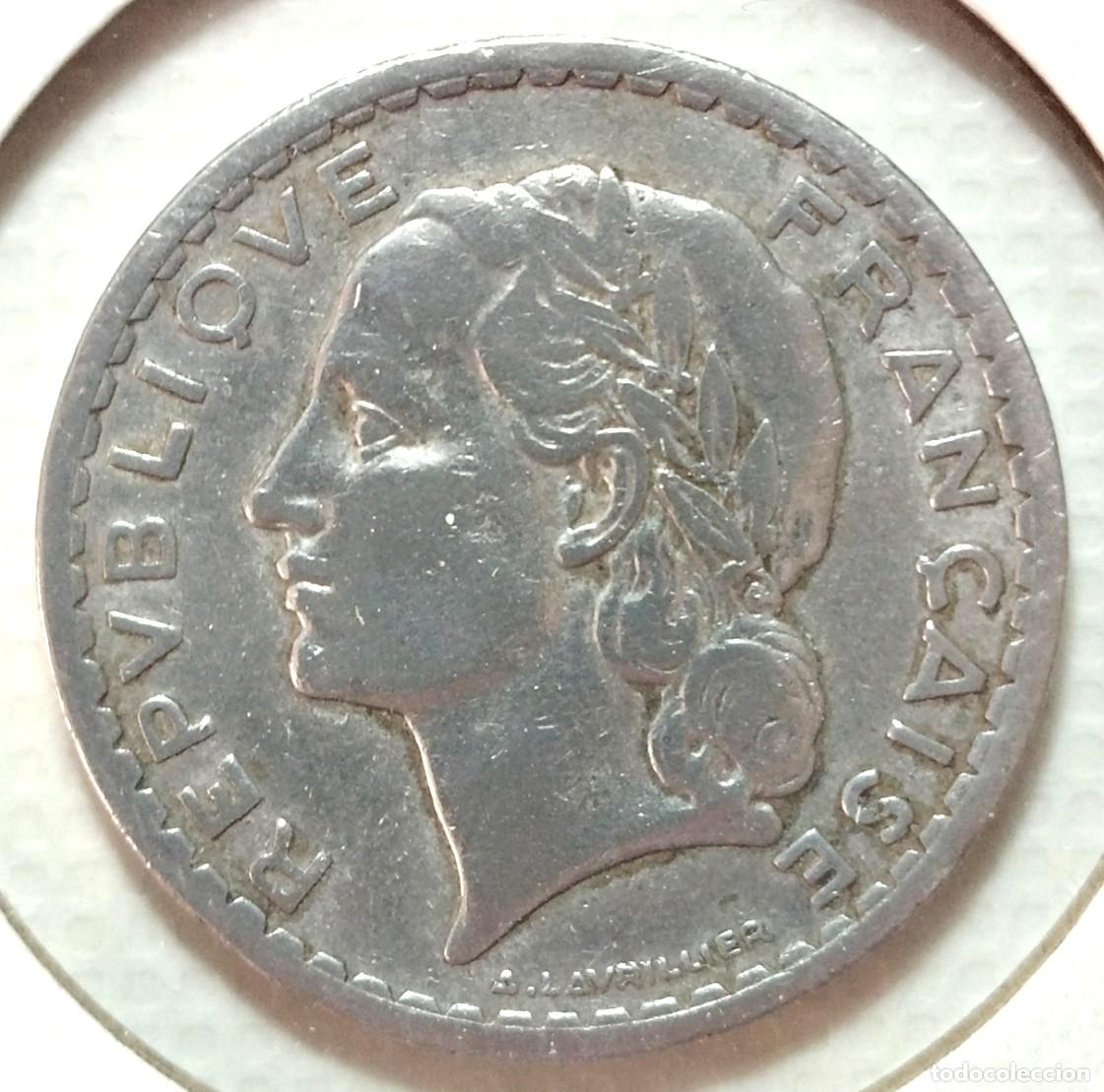 Material numism&aacute;tico: FRANCIA . 5 FRANCOS 1946 . ALUMINIO