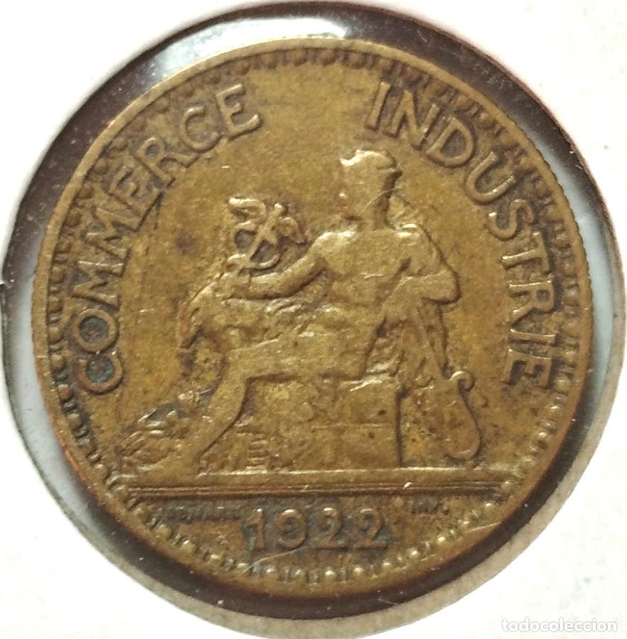 Material numism&aacute;tico: FRANCIA . 50 CENTIMOS 1922 . C&Aacute;MARA DE COMERCIO - Foto 1