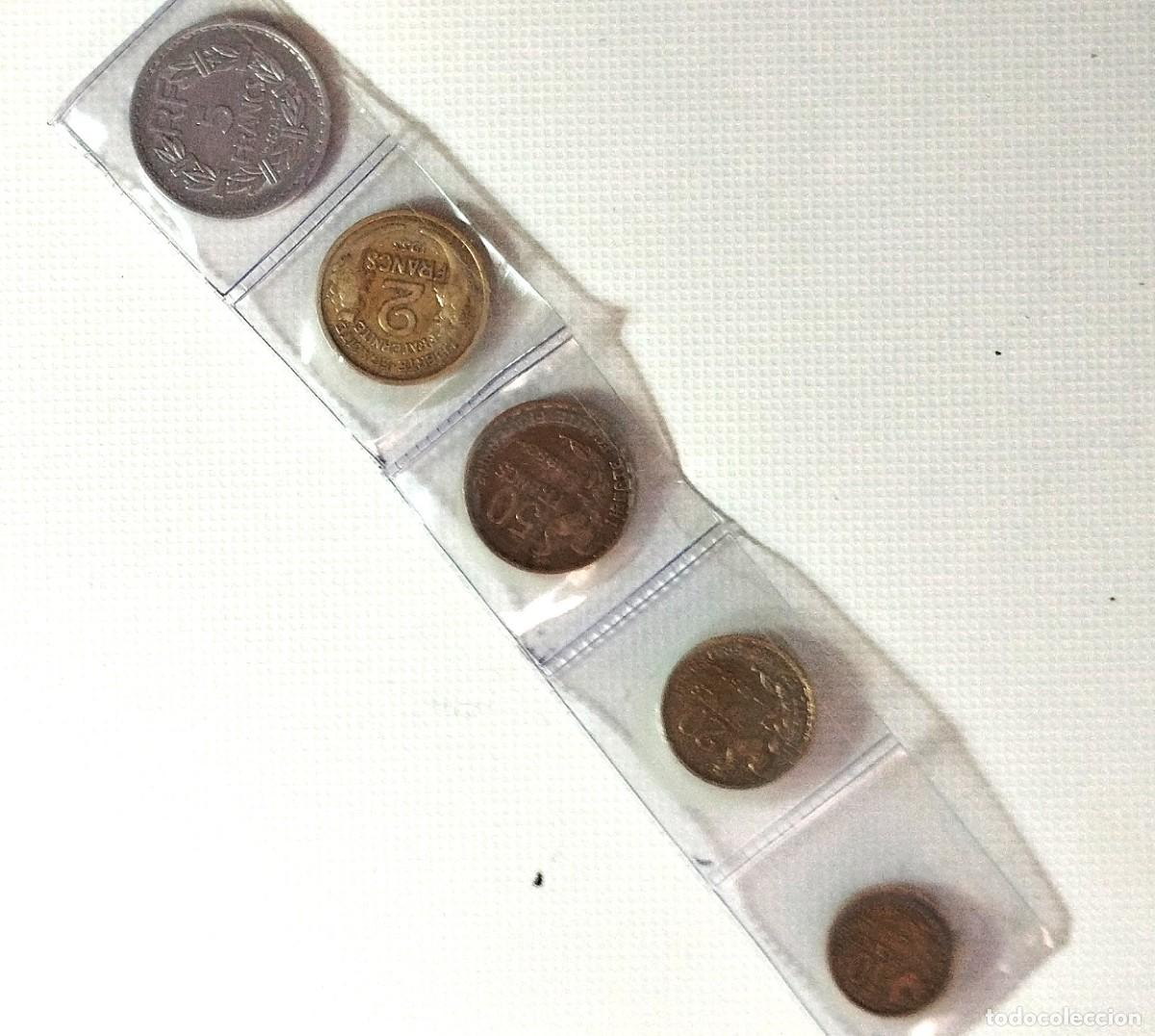Material numism&aacute;tico: FRANCIA . LOTE X 5 . 10 CENTIMOS A 5 FRANCOS - Foto 2
