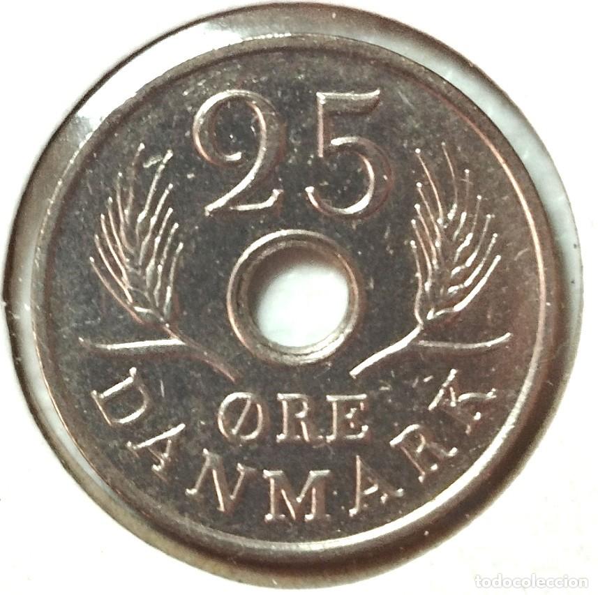 Numismatisches Material: DINAMARCA . 25 ORE 1968