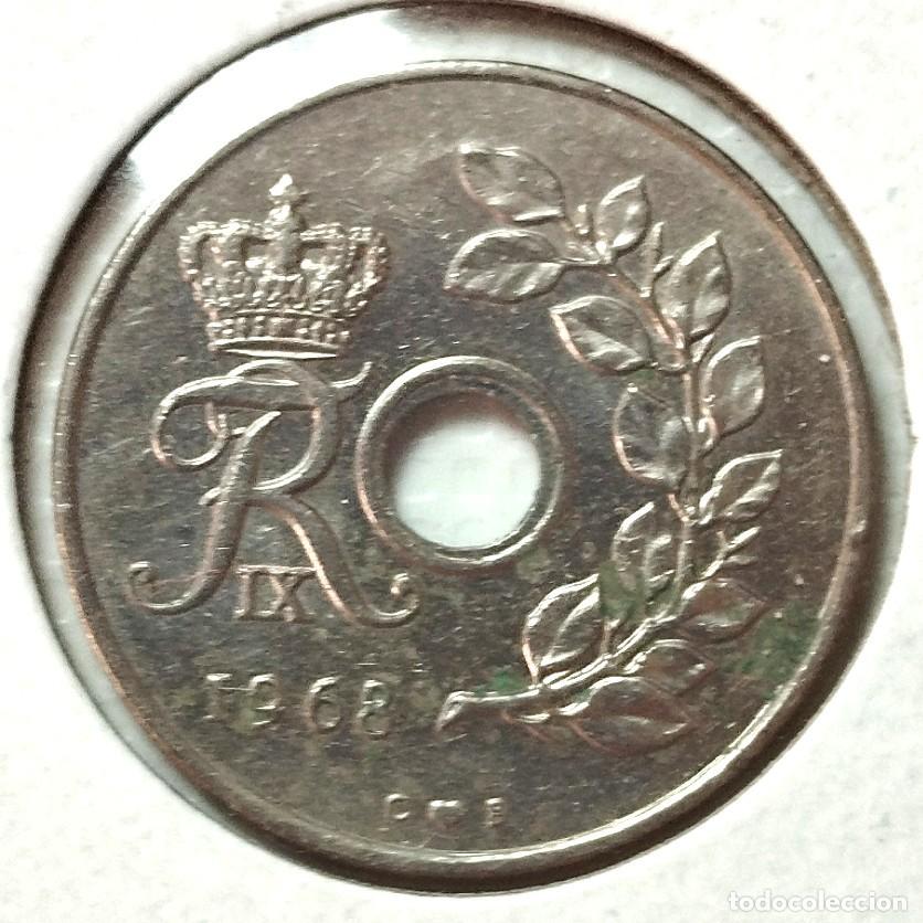 Material numism&aacute;tico: DINAMARCA . 25 ORE 1968 - Foto 2