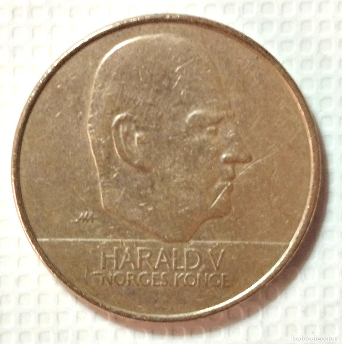 Material numism&aacute;tico: NORUEGA . HARALD V . 1 CORONA 2000 - Foto 1