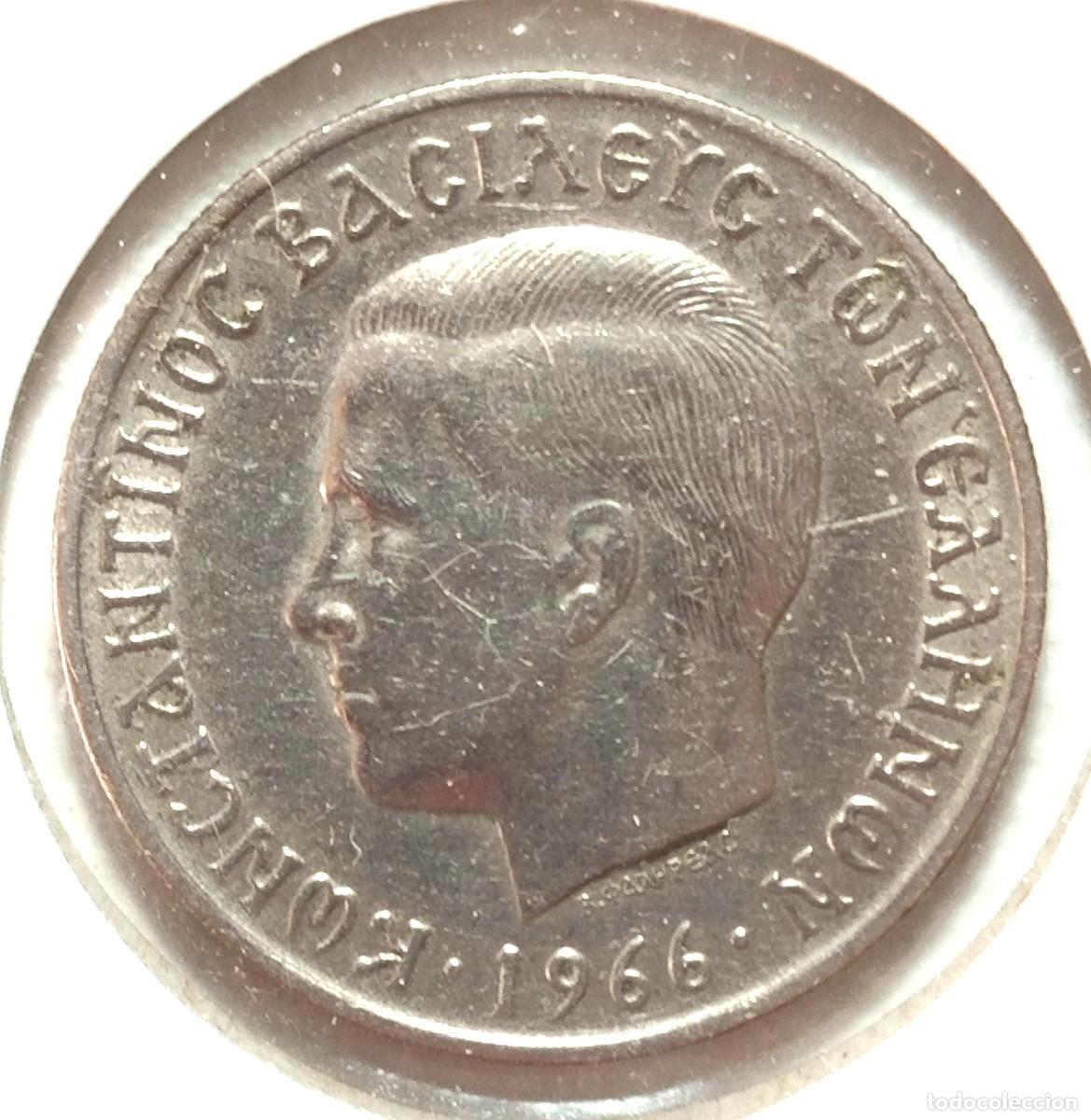 Material numism&aacute;tico: GRECIA . 5 DRACMAS 1966 - Foto 1