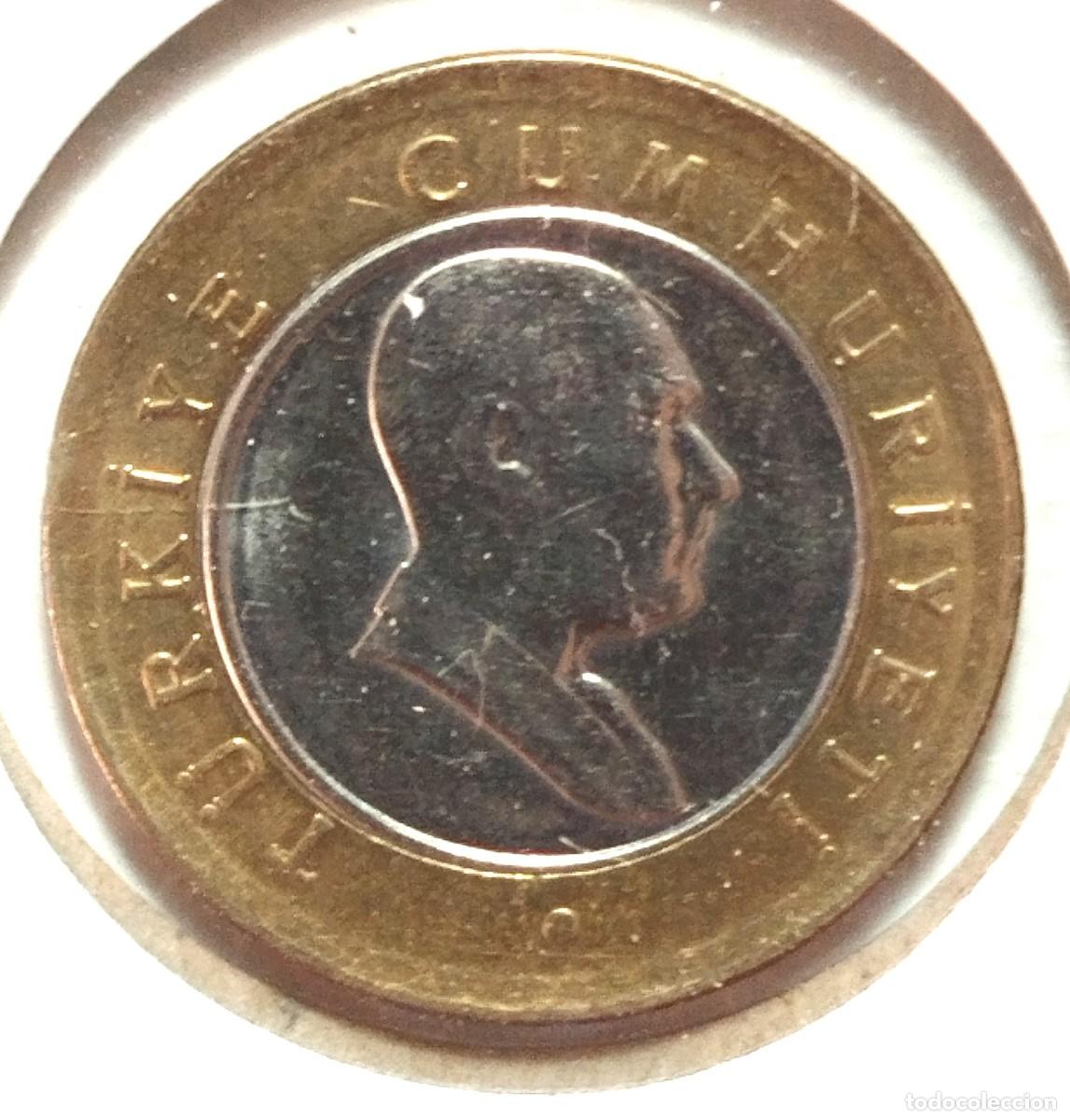 Material numism&aacute;tico: TURQUIA . 50 KURUS 2005 . BIMETALICA