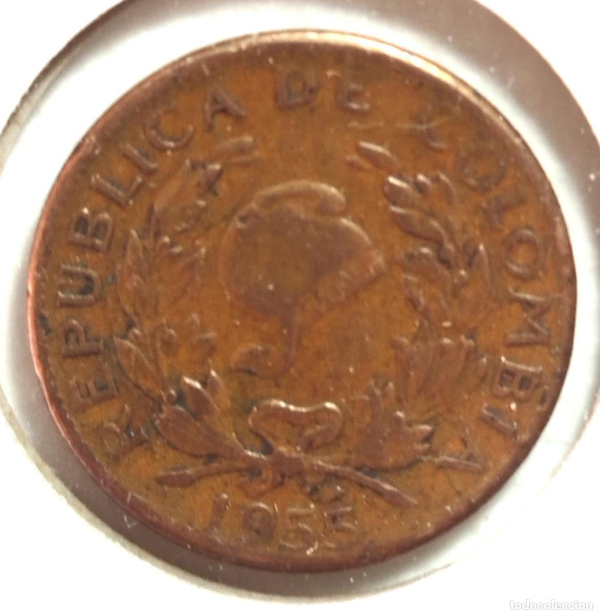 Material numism&aacute;tico: COLOMBIA . 5 CENTAVOS 1955