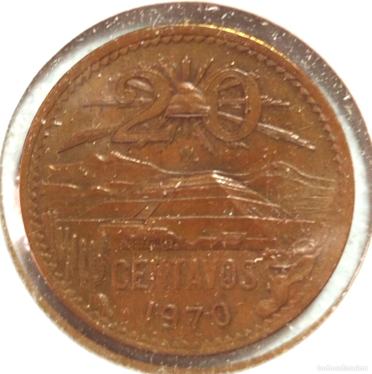 Material numism&aacute;tico: MEJICO . 20 CENTAVOS 1970