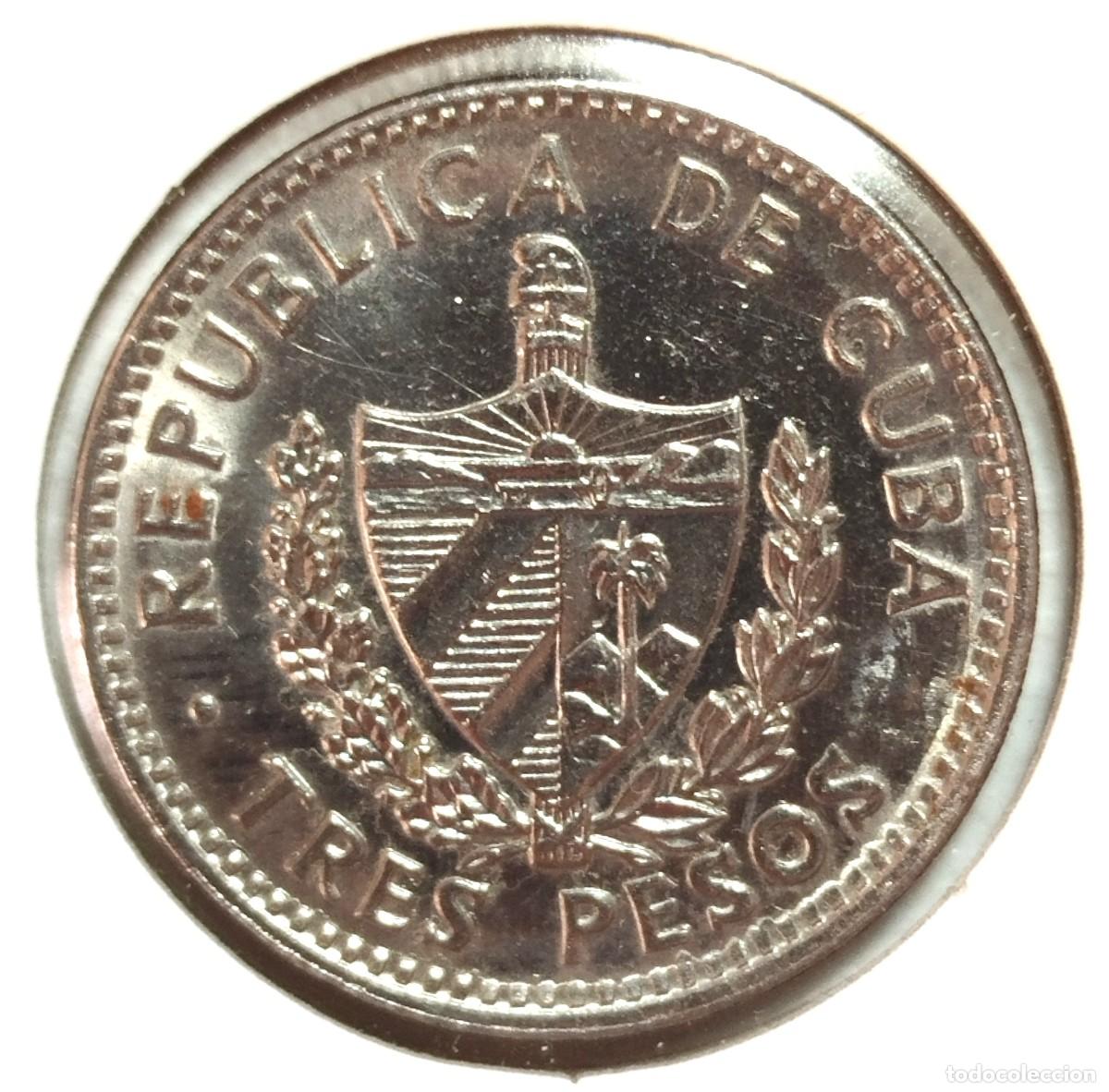 Material numism&aacute;tico: CUBA . 3 PESOS 2002 . CHE GUEVARA - Foto 2