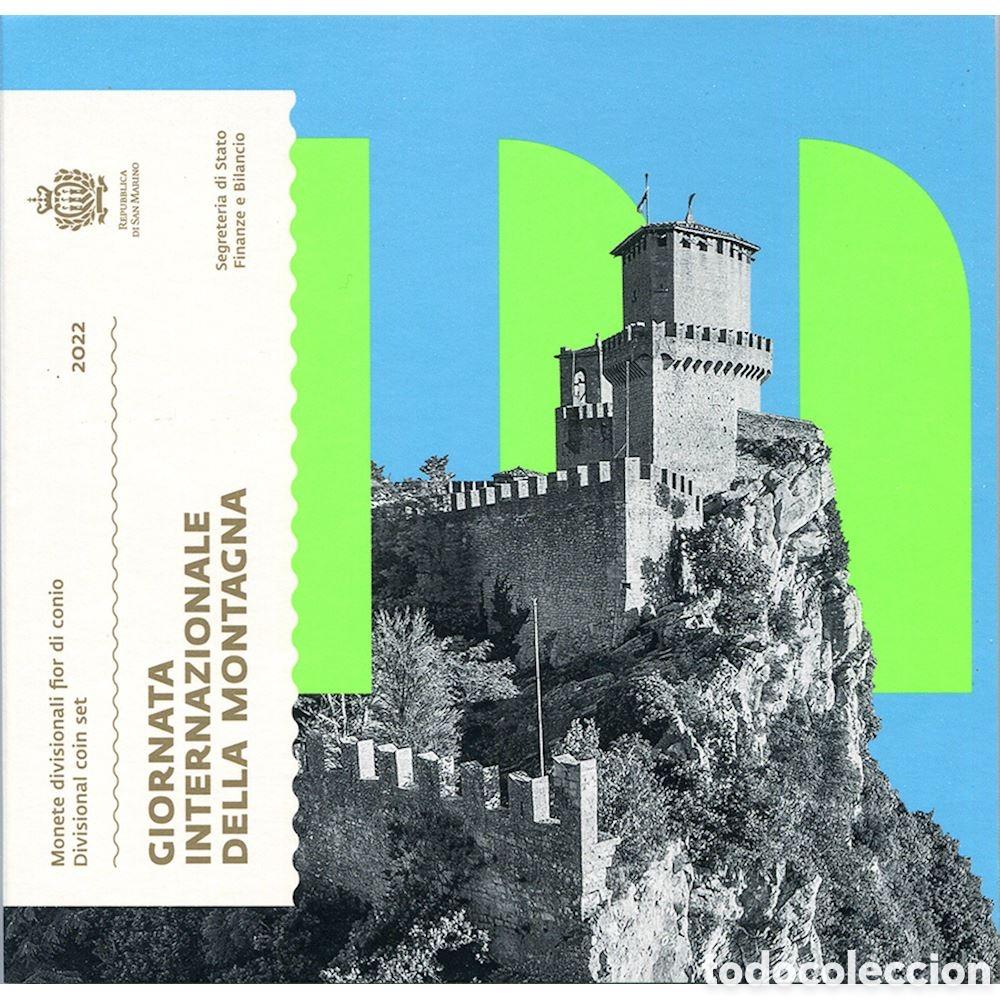 Material numism&aacute;tico: CARTERA EUROS SAN MARINO 2022 SC (9 Monedas) 5 euros plata