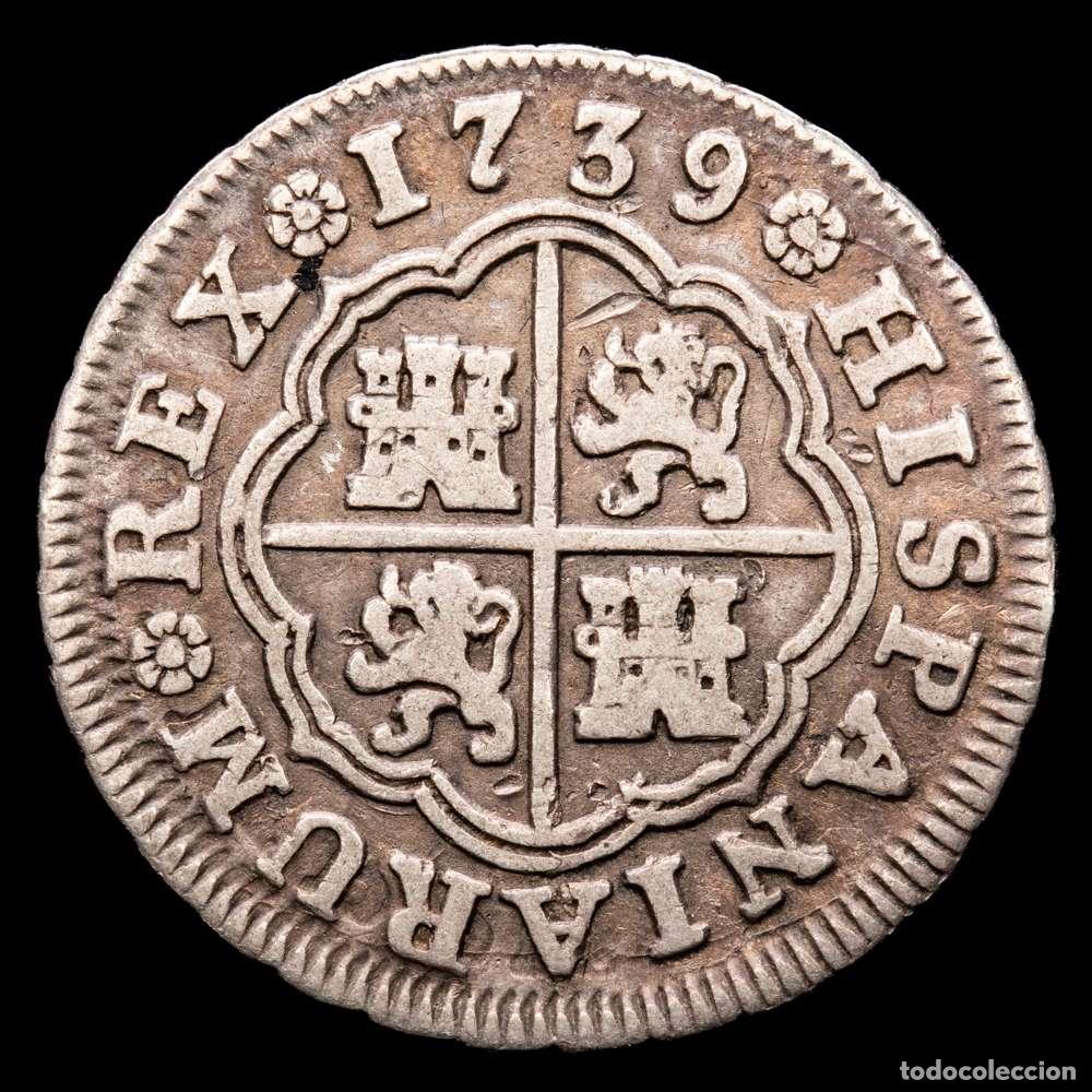 Material numism&aacute;tico: Felipe V (1700-1746). 1 real. 1739. Madrid. JF. (Cal-455). Ag. 2,55 g. MBC.