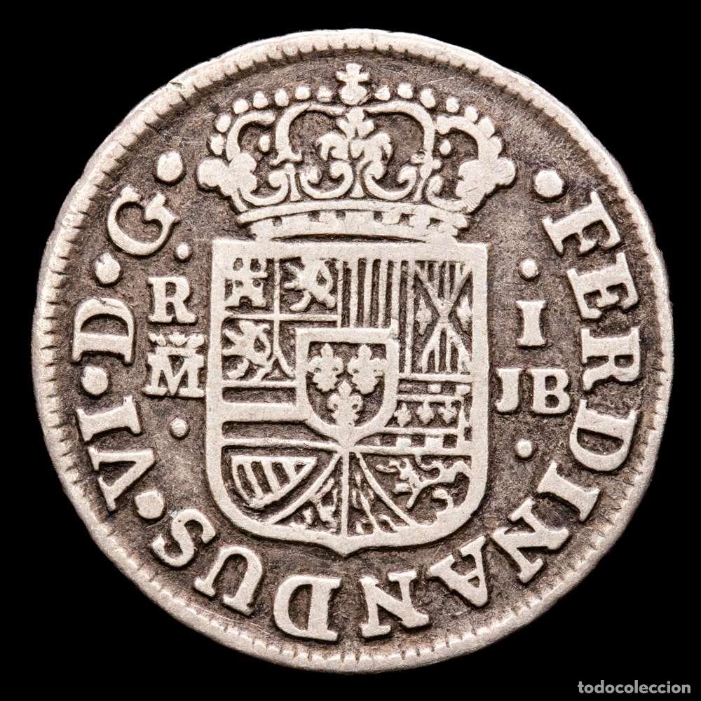 Material numism&aacute;tico: Fernando VI (1746-1759). 1 real. 1748. Madrid. JB. (Cal-172). Ag. 2,77 g. MBC.