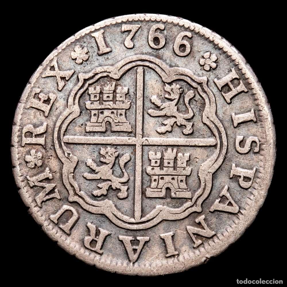 Material numism&aacute;tico: Carlos III (1759-1788). 1 real. 1766. Madrid. PJ. (Cal-386). Ag. 2,65 gramos. MBC.