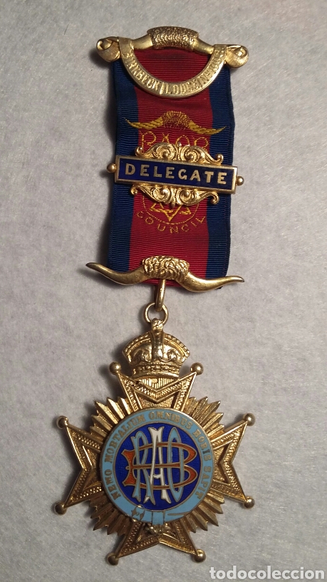Medallas condecorativas: Medalla mas&oacute;nica plata - Foto 2