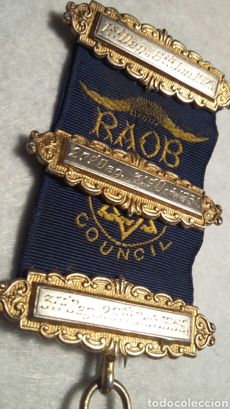 Medallas condecorativas: Medalla mas&oacute;nica plata - Foto 3