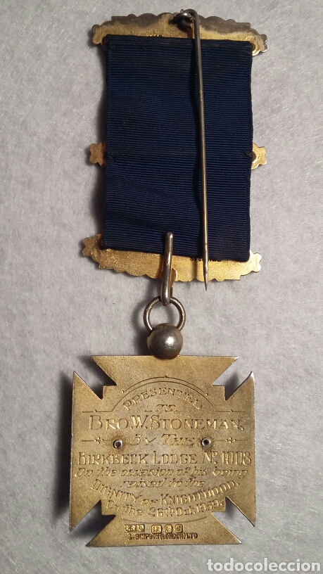 Medallas condecorativas: Medalla mas&oacute;nica plata - Foto 4