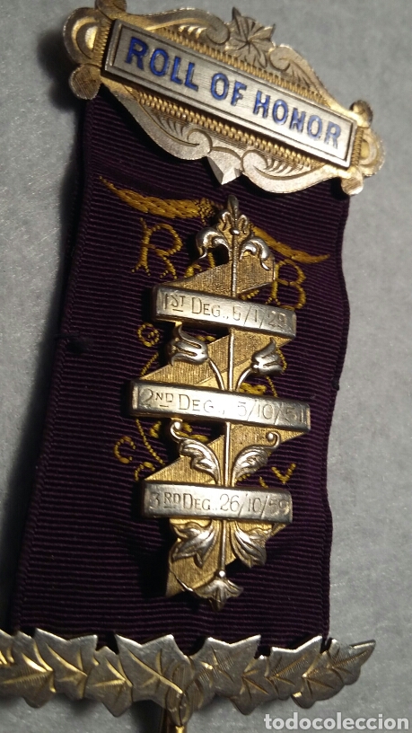 Medallas condecorativas: Medalla mas&oacute;nica plata - Foto 3