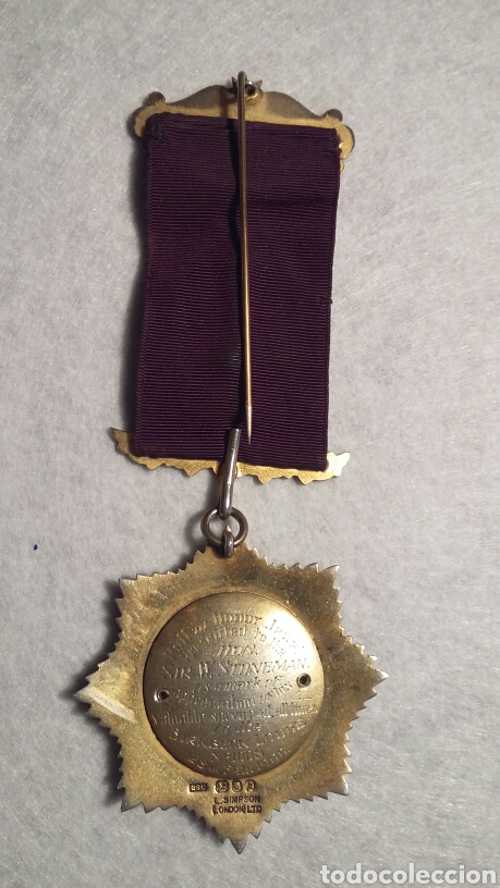 Medallas condecorativas: Medalla mas&oacute;nica plata - Foto 4