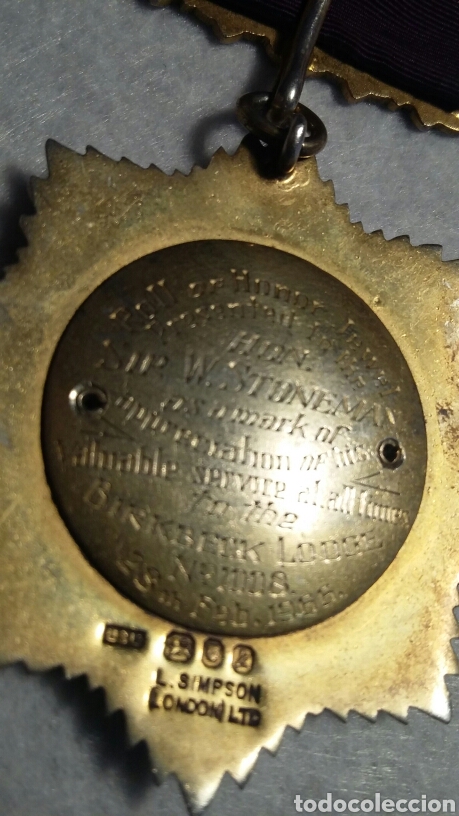 Medallas condecorativas: Medalla mas&oacute;nica plata - Foto 5