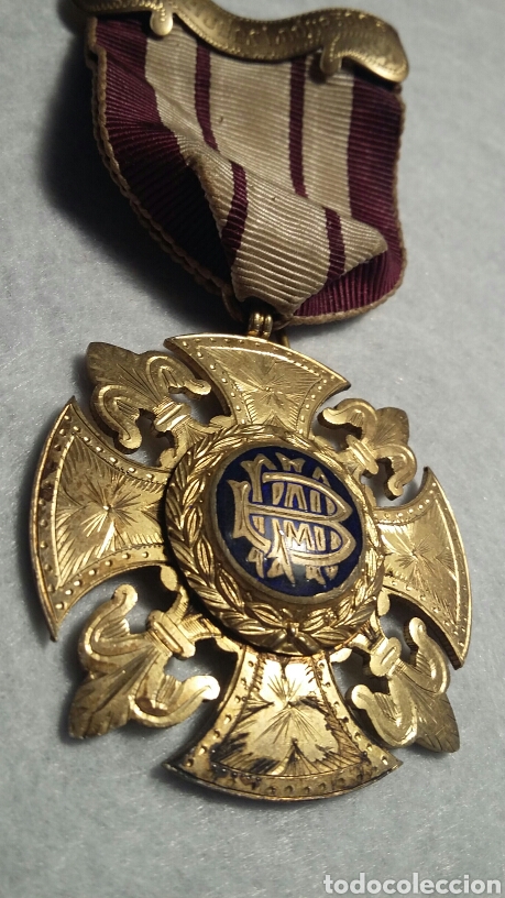 Medallas condecorativas: Medalla mas&oacute;nica plata - Foto 1
