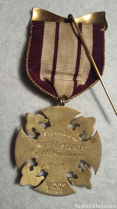 Medallas condecorativas: Medalla mas&oacute;nica plata - Foto 4