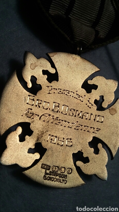 Medallas condecorativas: Medalla mas&oacute;nica plata - Foto 5