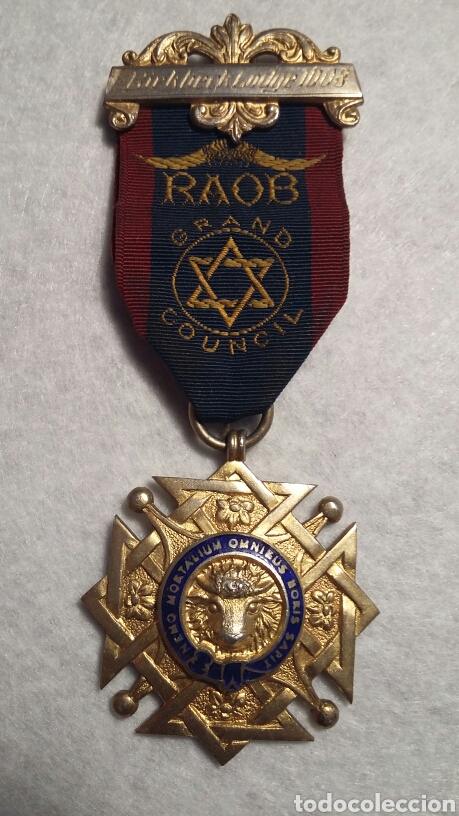 Medallas condecorativas: Medalla mas&oacute;nica plata - Foto 2
