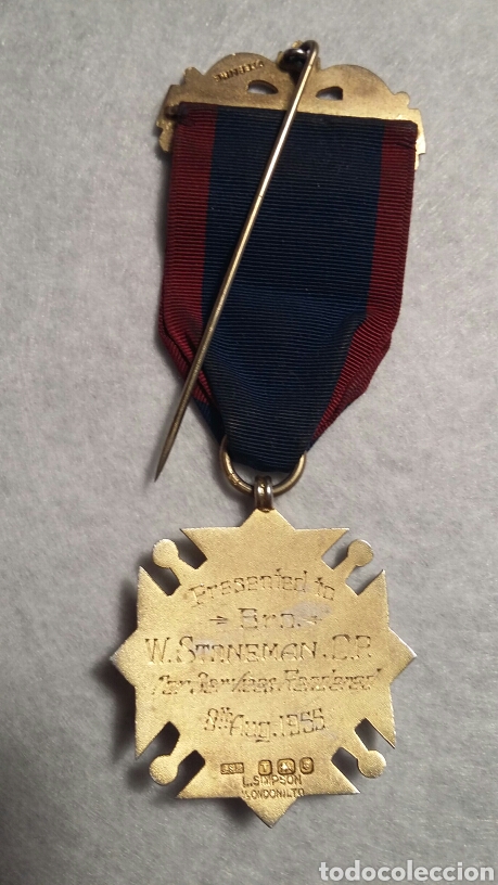 Medallas condecorativas: Medalla mas&oacute;nica plata - Foto 4