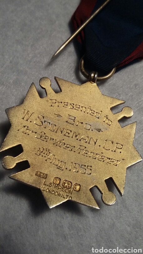 Medallas condecorativas: Medalla mas&oacute;nica plata - Foto 5