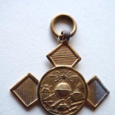 Medallas condecorativas: JOY-1573. MEDALLA DORADA AL MÉRITO. GLOBO TERRAQUEO. EN METAL DORADO. CON ARGOLLA DE SUJECIÓN.. Lote 252024725