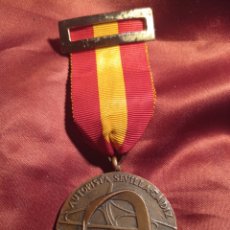 Medallas condecorativas: MEDALLA AUTOPISTA SEVILLA-CADIZ 1972