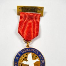 Medallas condecorativas: M-925. MEDALLA DE HONOR FEDE A E DONANTES ALTRUISTAS DE SANGRE. 1968.. Lote 362731050