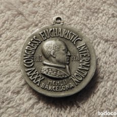 Medallas condecorativas: MEDALLA PIO XII - 35 CONGRESO EUCARISTÍA INTERNACIONAL - BARCELONA
