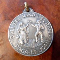 Medallas condecorativas: MADALLA BALL DEL VANO I EL RAM PAGA-LI JOAN, SANT CUGAT DEL VALLES 4 CM