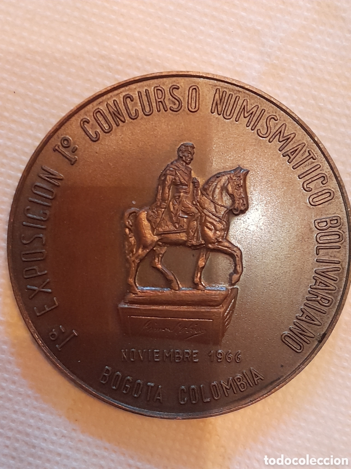 Medallas condecorativas: Medalla 1 concurso numismatico 1966 - Foto 1