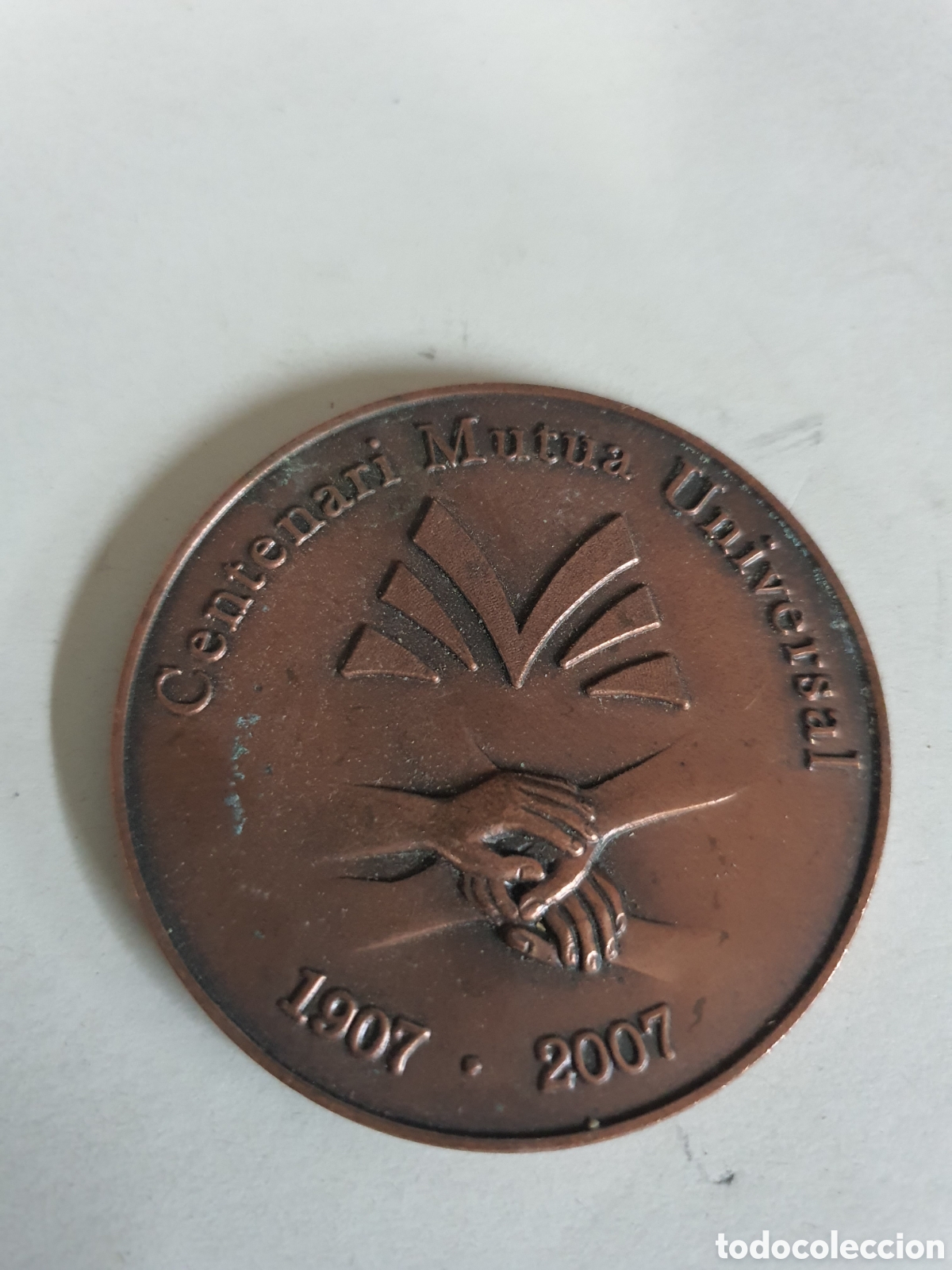 Medallas condecorativas: Medalla centenerio mutua universal - Foto 1